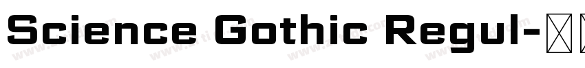 Science Gothic Regul字体转换